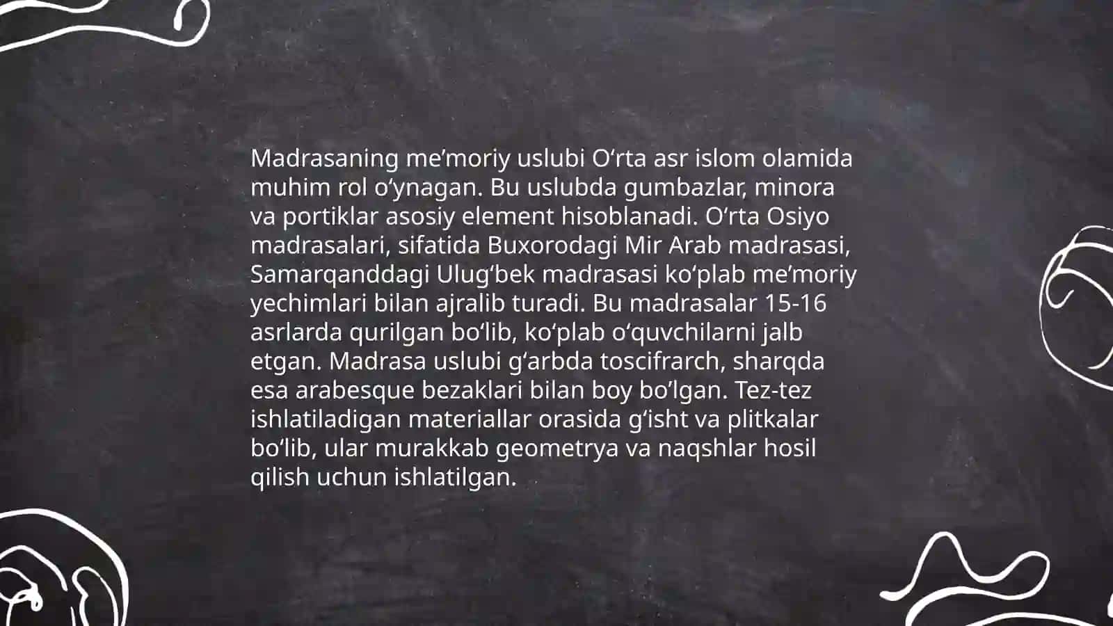 Buxorodagi Ko’kaldosh madrasasi 4