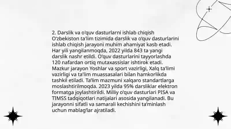 Ta'limiy va nazorat ishlarini tashkil etish 4