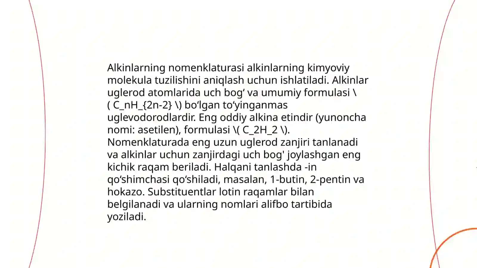 Uglevodlarning olinishi xossalari doirasida misol masala savollar alkin aramatik uglevadarodlar 4