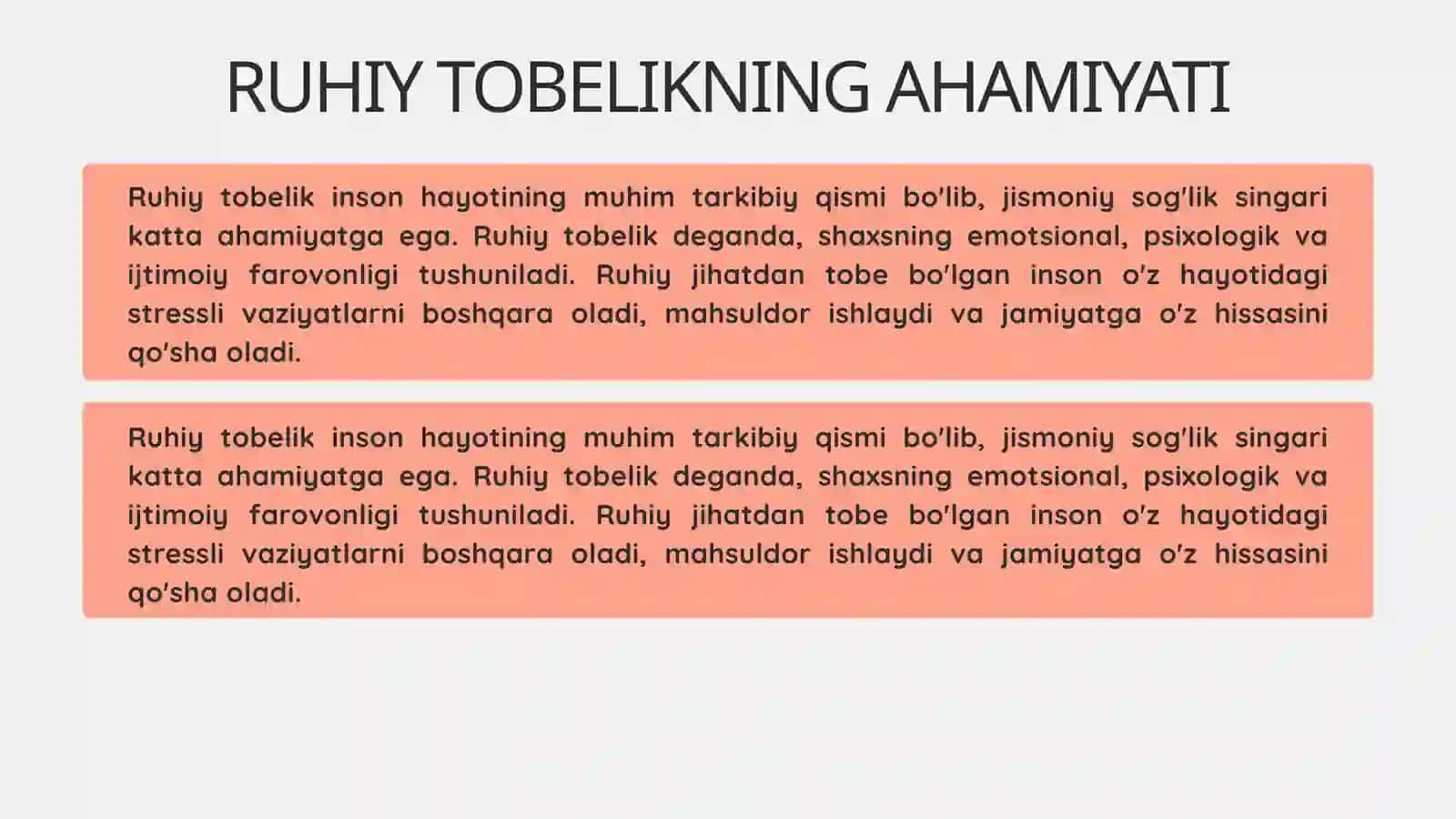Jismoniy va Ruhiy Tobelik 4