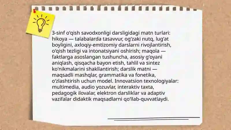3-sinf oʻqish savodxonligi darsligi tahlil 4