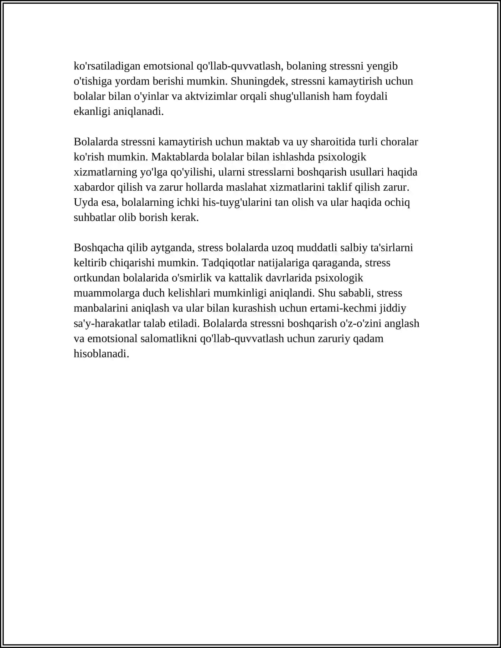 BOLALIK DAVRIDA EMOTSIONAL O’ZGARUVCHANLIK 4