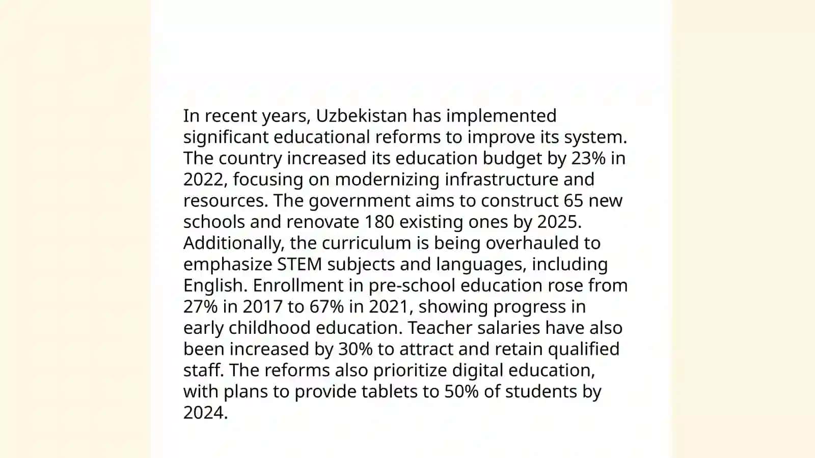 Education in Uzbekistan 4
