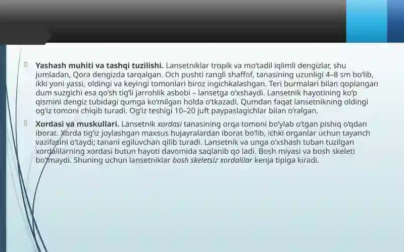 Lansetnik–tubantuzilganxordalihayvon 4