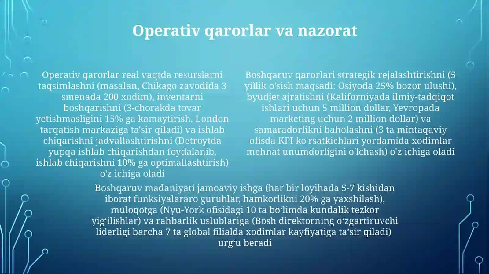 Boshqaruvqarorlari.Boshqaruvmadanyativauslublari 4