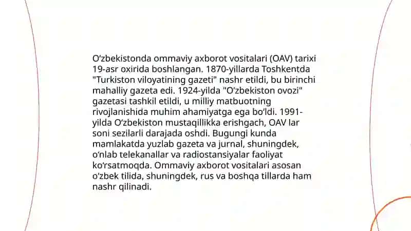 Ommaviy axborot vositalarining huquqiy asoslari 4