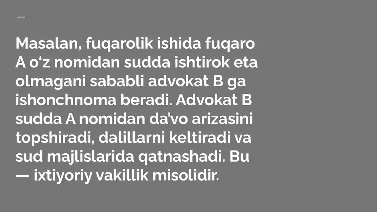 Vakillik va ishonchnoma 4