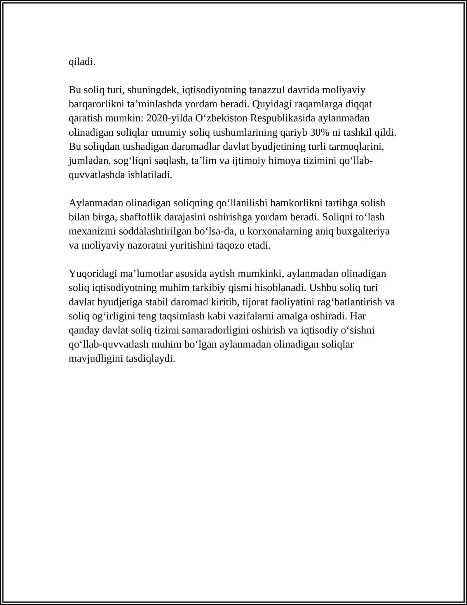 AYLANMADAN OLINADIGAM SOLIQ 4
