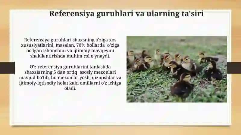Ikilamchi ijtimoiy guruhlar 4