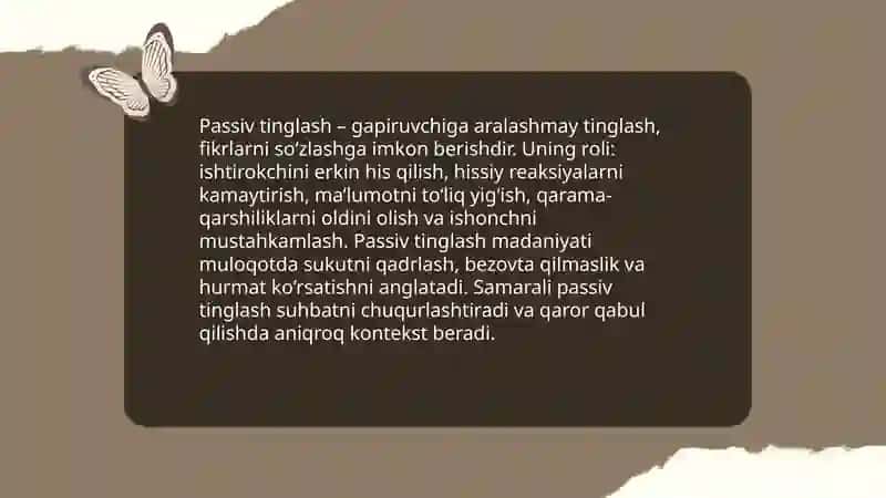 Faol tinglash texnikalari 4