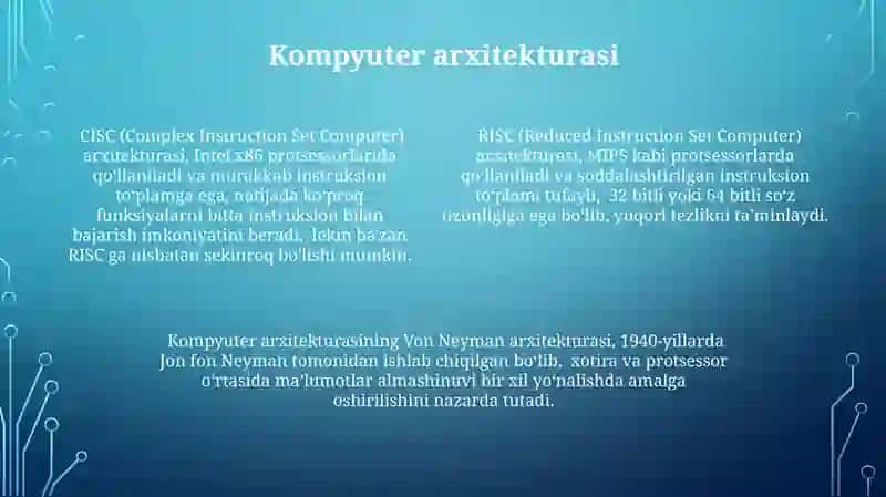 Kompyuter Qurilmalari 4