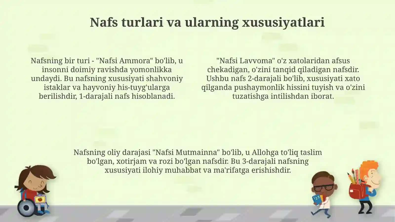 Nafs tarbiyasi 4