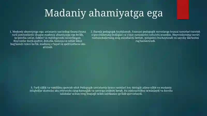 Pedagogik Tasvirlar Uchun-Fauna 4