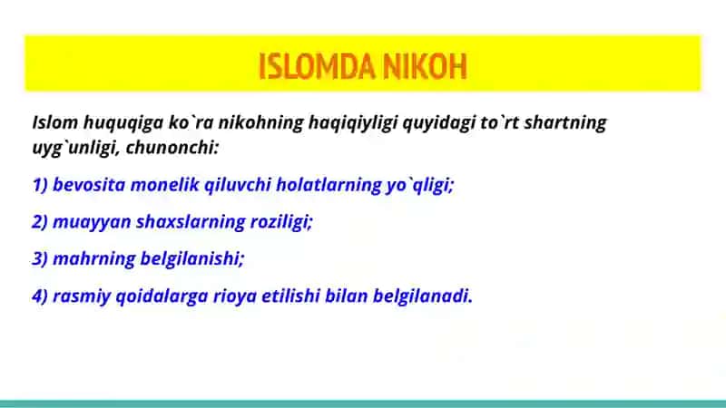 Nikoh tushunchasi 4
