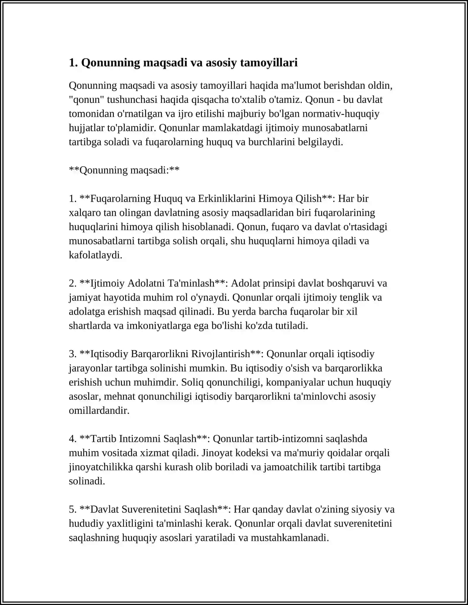 Mavzu: ÕZBEKISTON RESPUPLIKASI VAZIRLIK MAHKAMASI MAMLAKATIMIZDA DAVLAT TILI SAMARALI CHORA TADBIRLAR TÕGRISIDAGI QONUNI VA AHAMIYATI 4