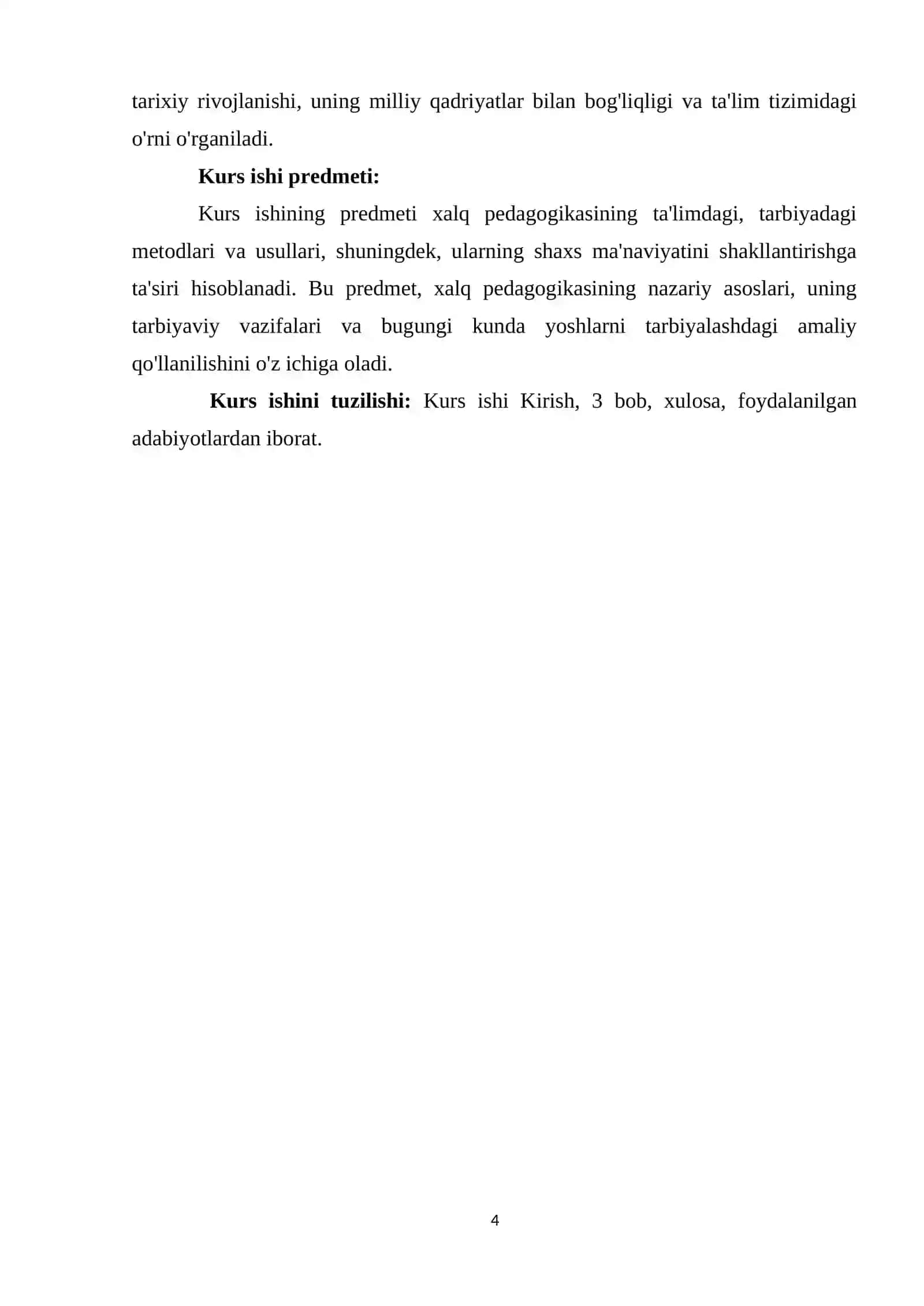 Xalq pedagogikasi va uning boshqa shaxs mna’naviyatini shakllantirishdagi roli 4