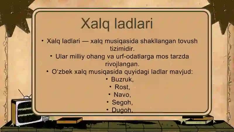 Xalq ladlari va ularning turlari 4