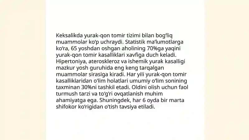 Keksa organizimning fizologik xususiyatlari 4