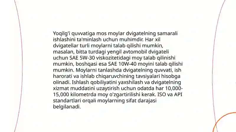 Motor moylari 4