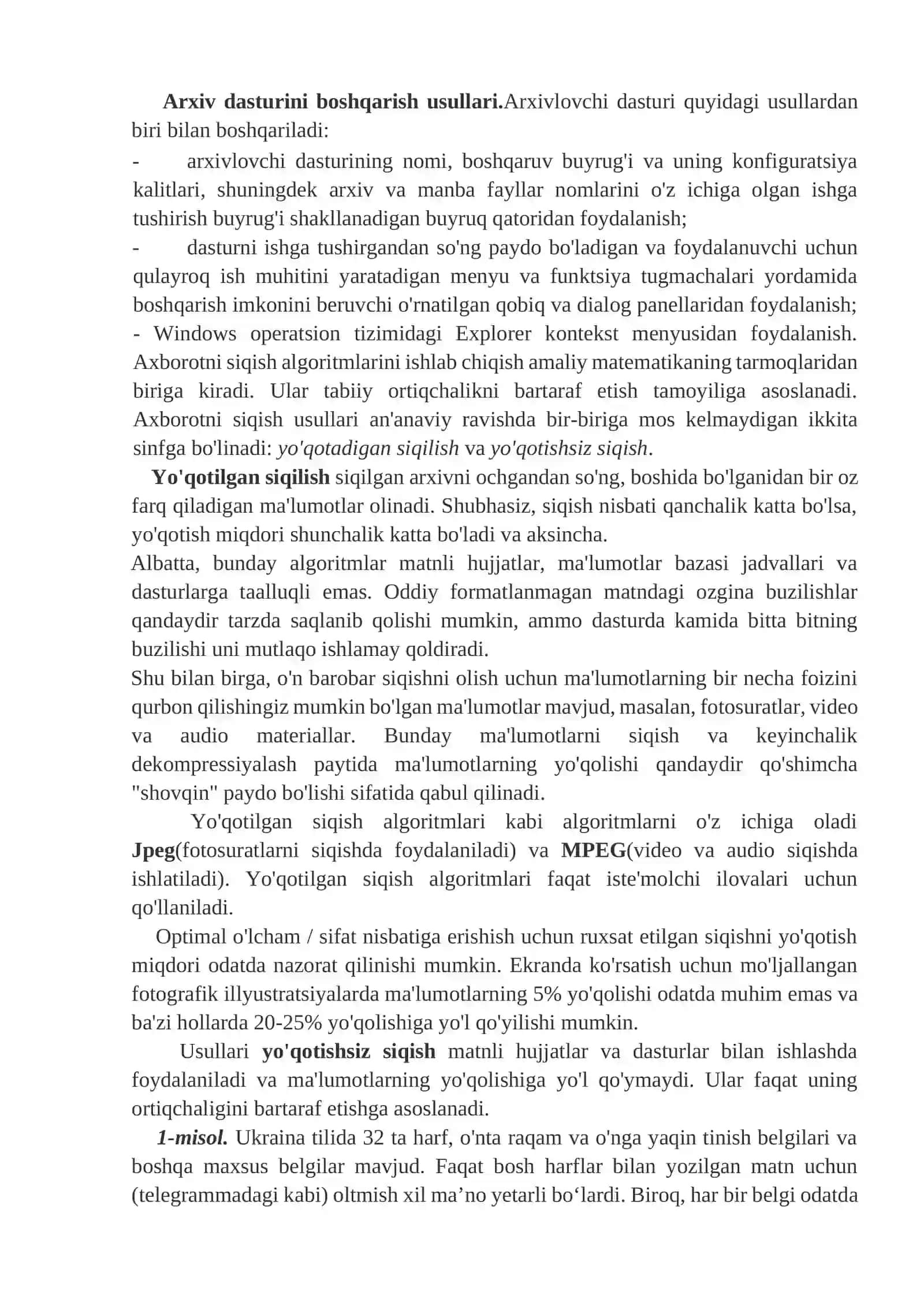 Ma’lumotlarni shifrlash va arxivlash vositalari 4