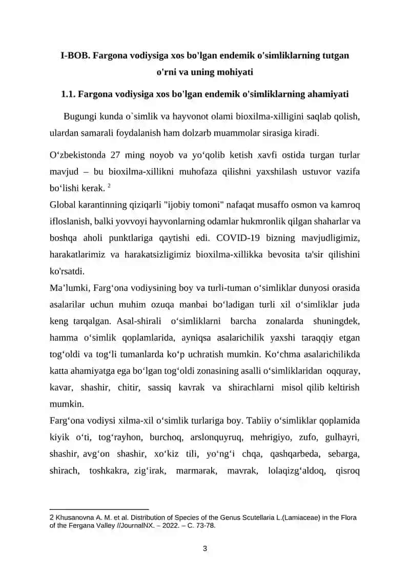 Fargona vodiysiga xos bo'lgan endemik o'simliklar 4