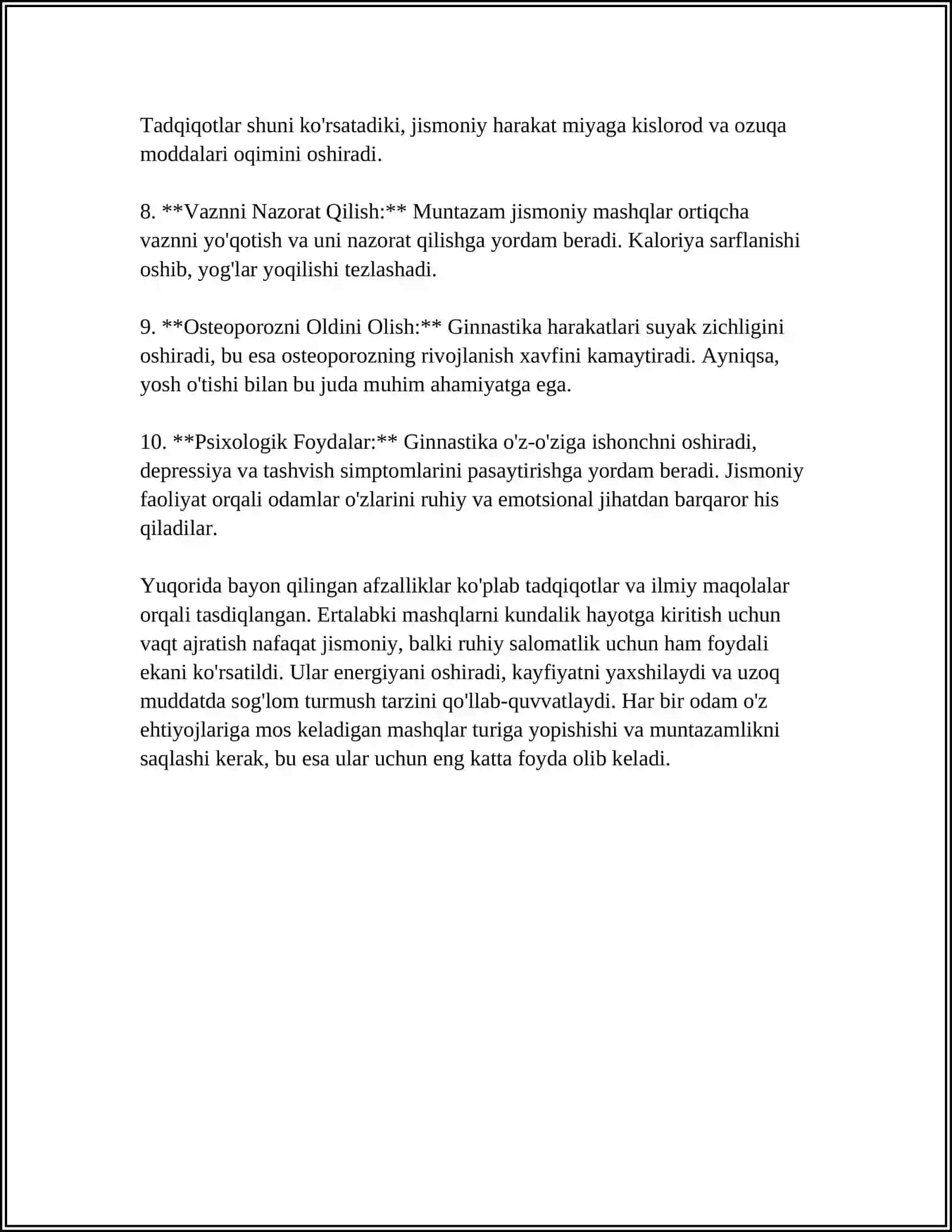 ERTALABKI GIGIYENIK GIMNASTIKA VA UNING FIZIOLOGIK AHAMIYATI 4