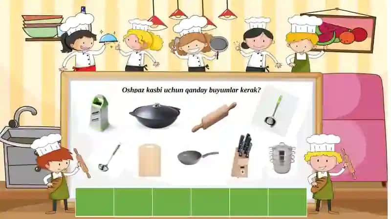Oshpaz kasbi uchun qanday buyumlar kerak? 4