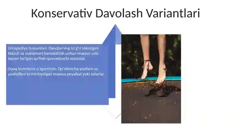 Oyoq panjasi statik deformatsiyasi 4