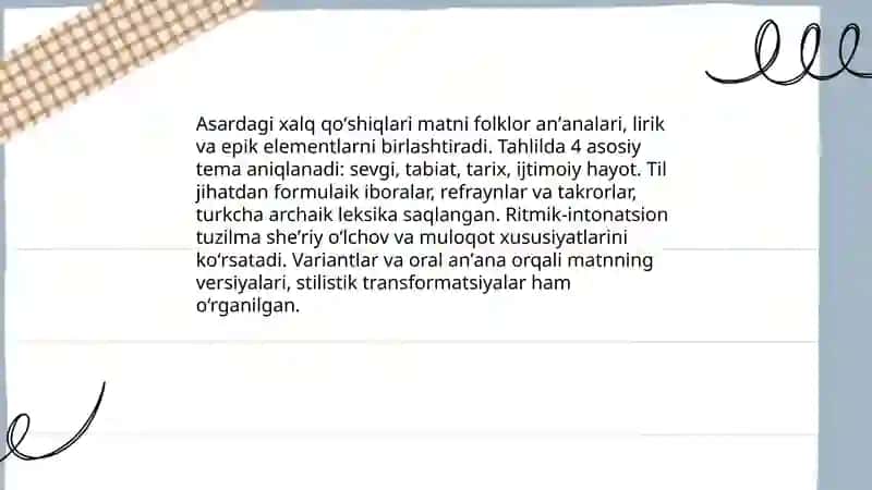 Mahmudov Qoshgʻariyning devoni lugʻati turk asrida folklor materiallari 4