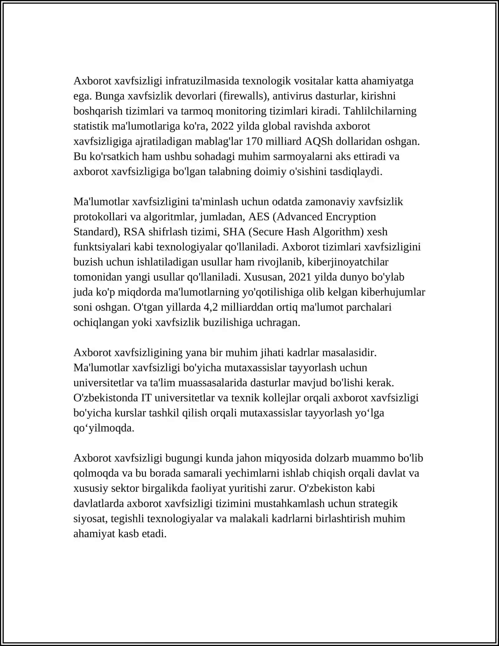 OʻQUVCHI YOSHLARDA AXBOROT XAVFSIZLIGINI KOʻNIKMALARINI SHAKLANTIRISHNING IJTIMOIY-PEDOGOGIK MOHIYATI 4