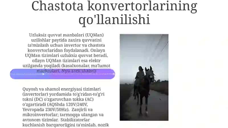 Chastota Konverteri Asoslari 4