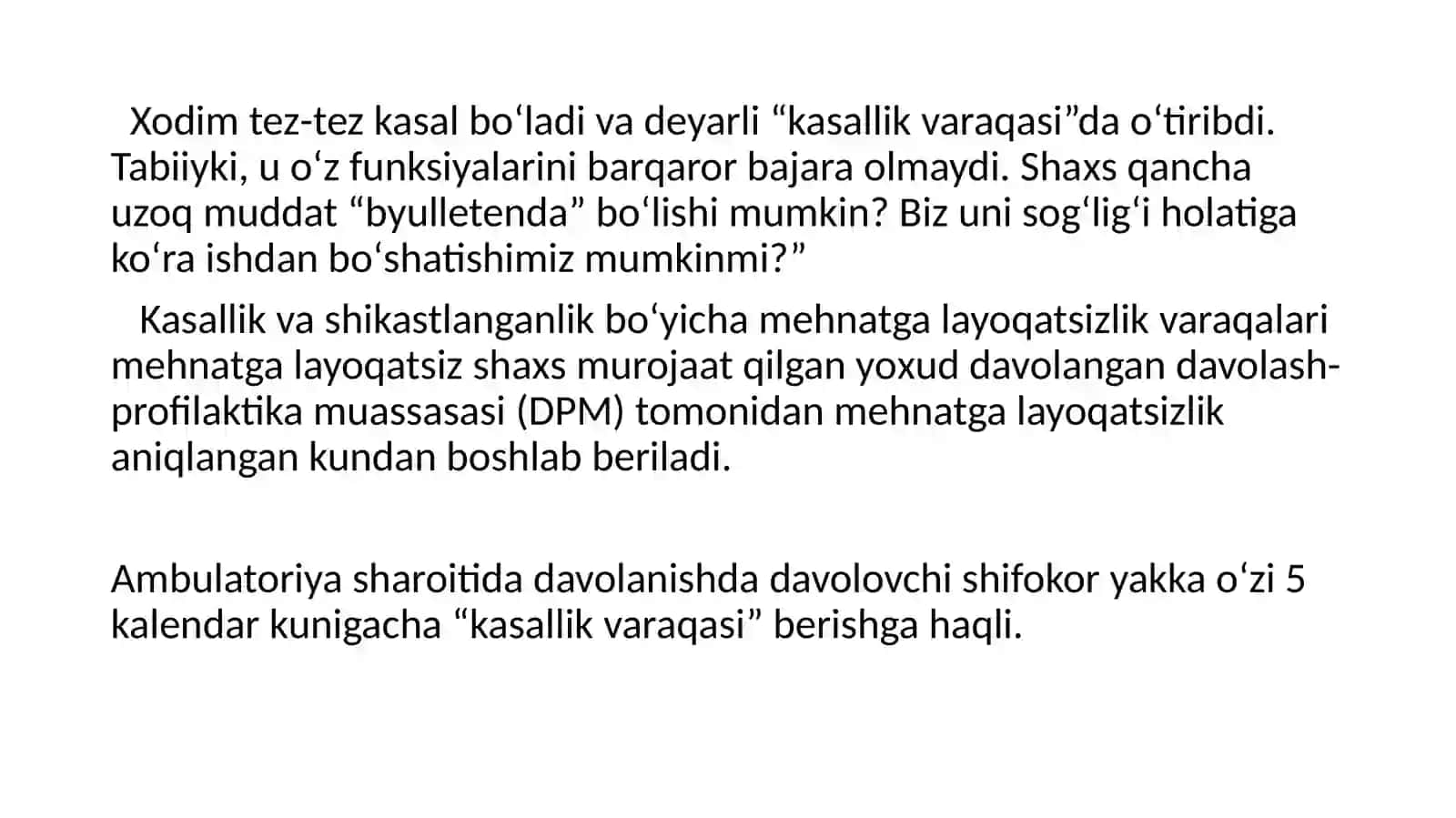 Kasb kasalliklarining etiologik omillari, tasnifi, diagnostikasi va oldini olish chora-tadbirlari 4