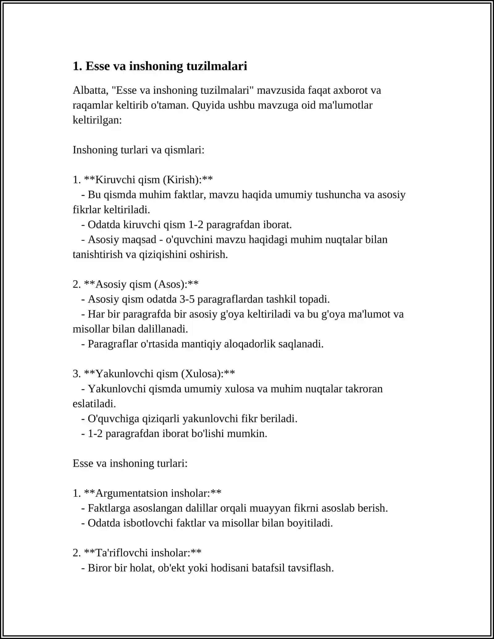 ESSE VA INSHONING FARQLI TOMONLARI 4