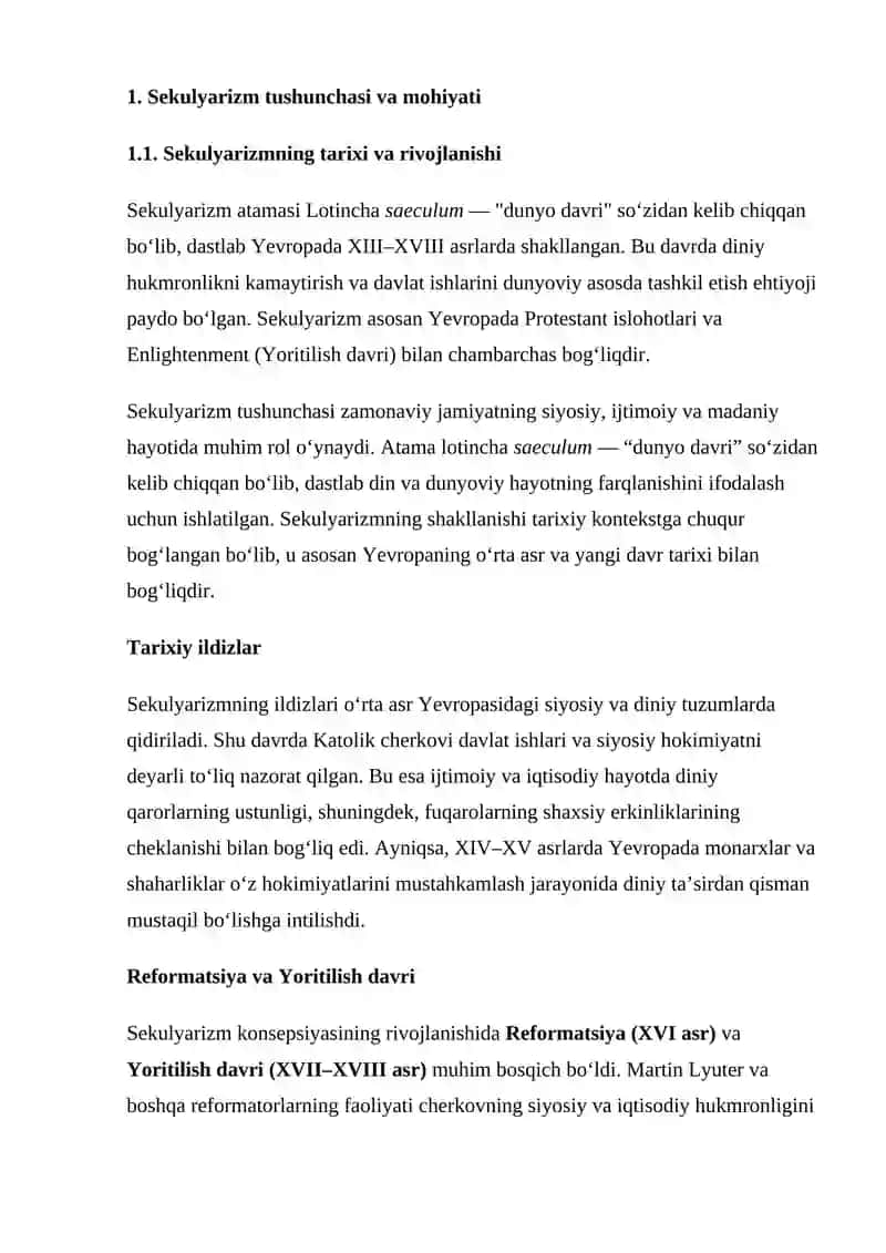 SEKULYARIZM TUSHUNCHASI VA ZAMONAVIY JAMIYATDAGI ROLI 4
