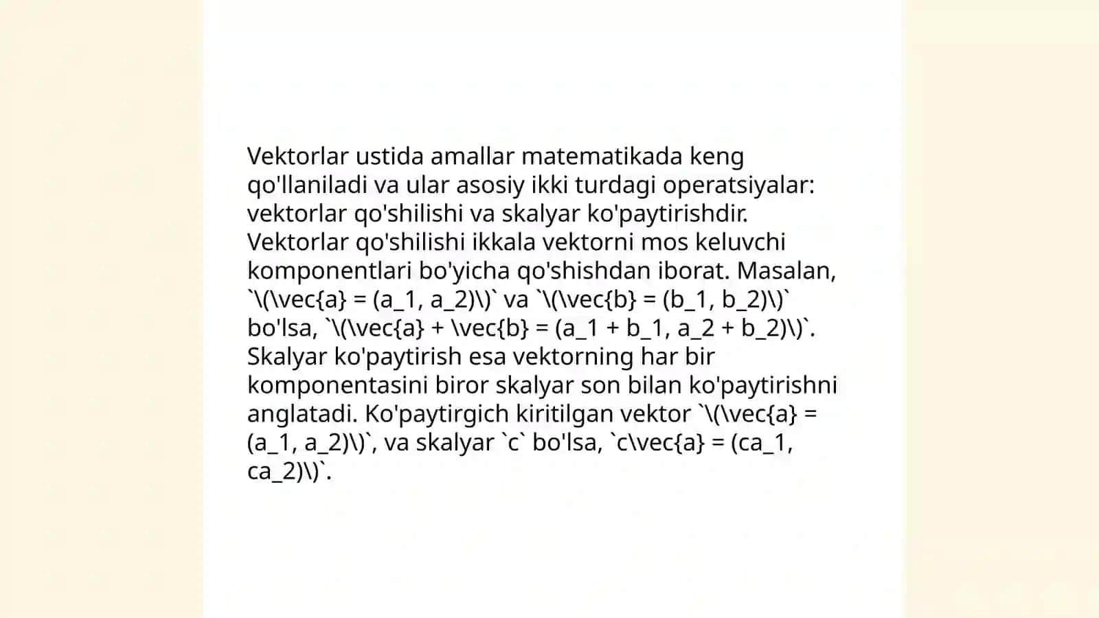 Vektor va tenzor analiz elementlari 4
