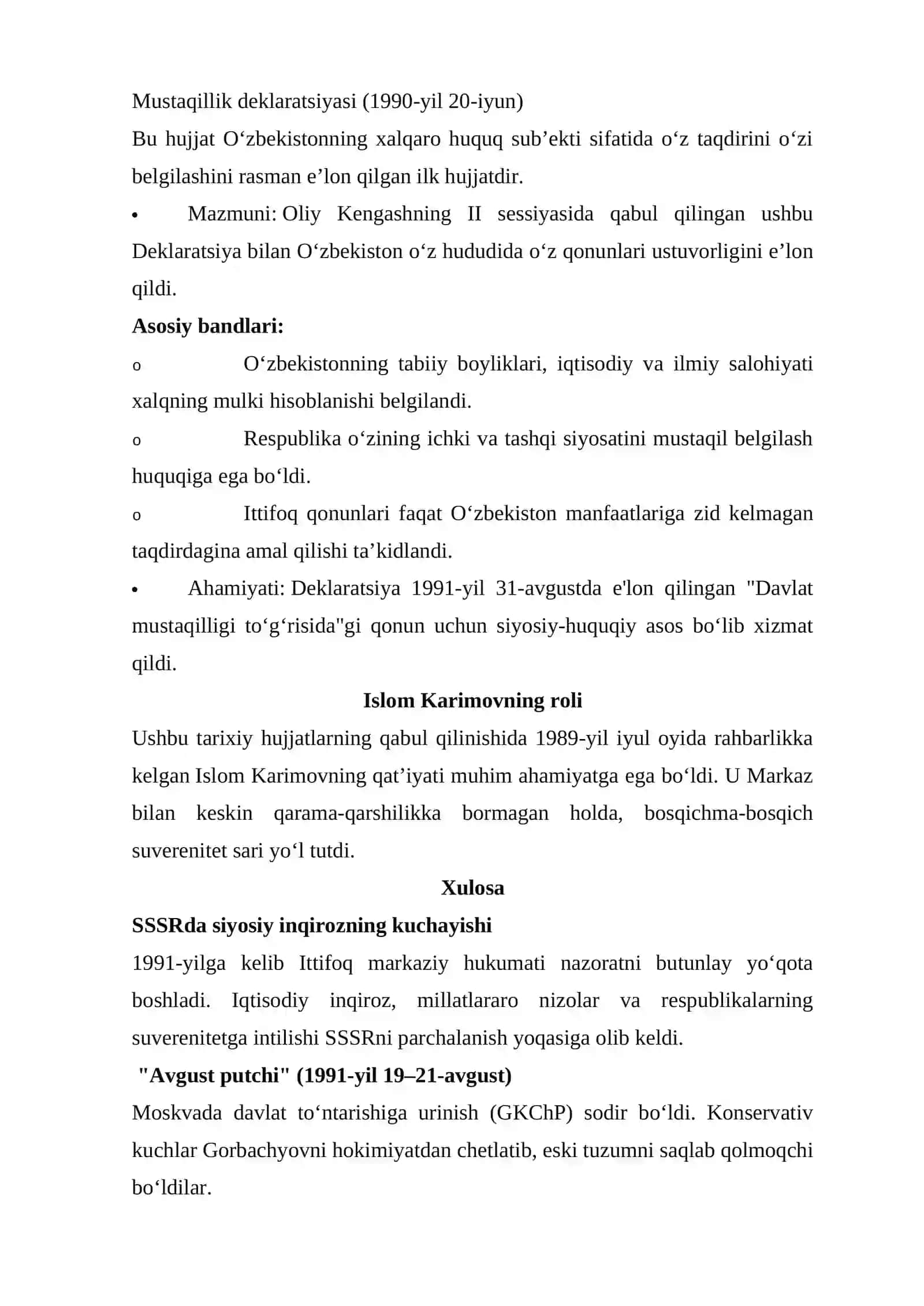 “Qayta Qurilish” yillarida O’zbekistondagi ijtimoyi-siyosiy vaziyat. 4