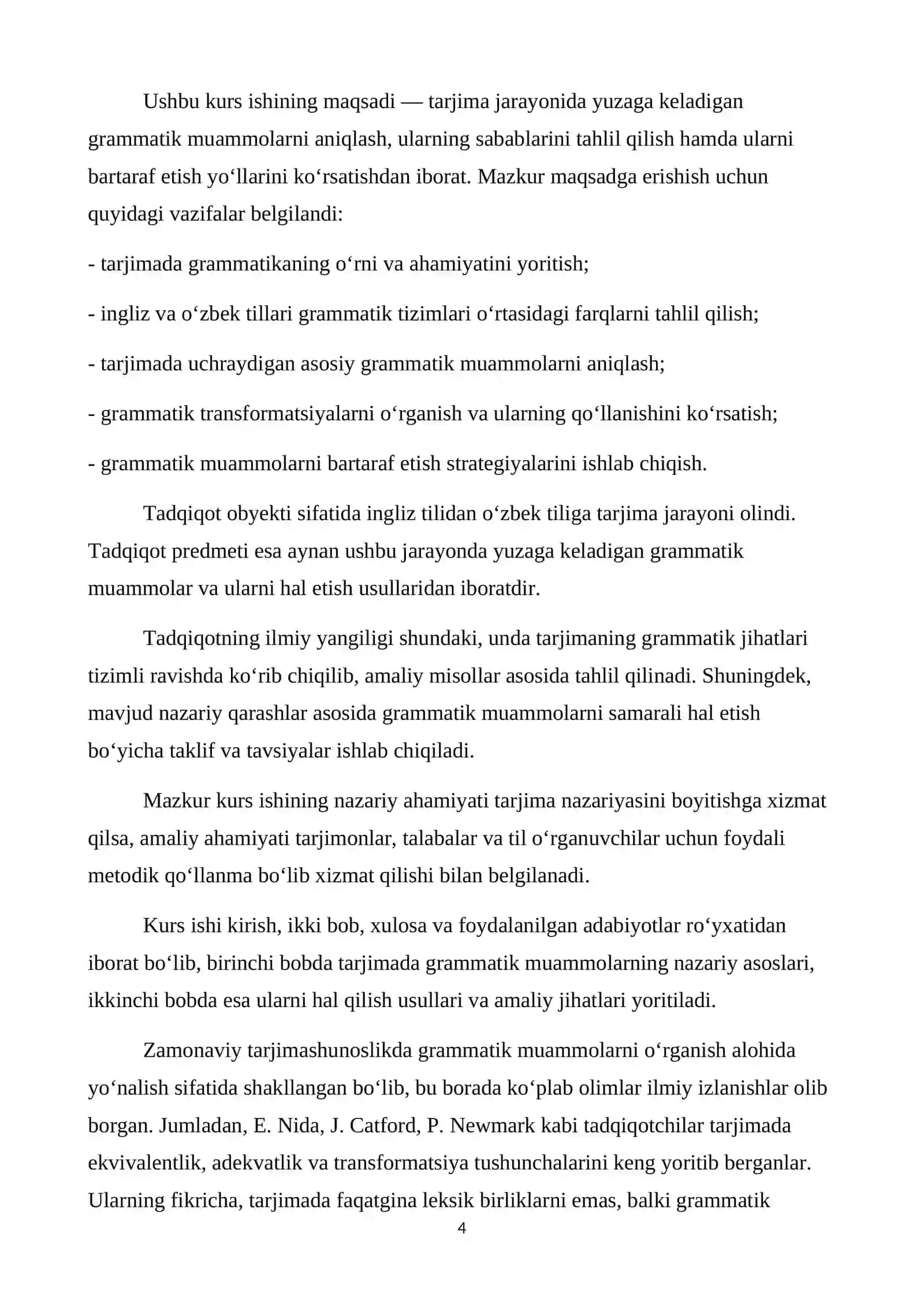 TARJIMANING GRAMMATIK MUAMMOLARI 4