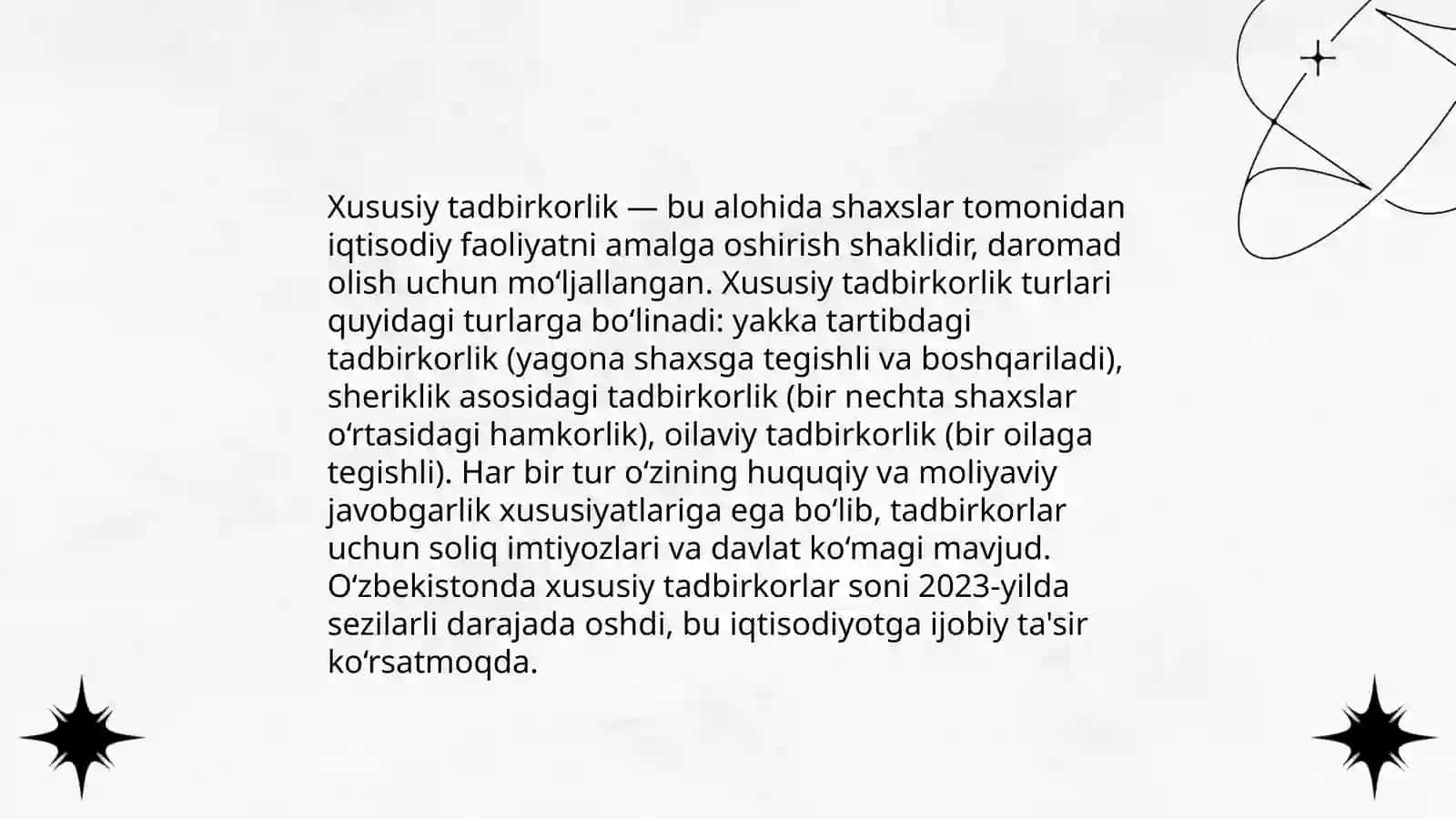 Beznisning tashkeliy-huquqiy asoslari 4