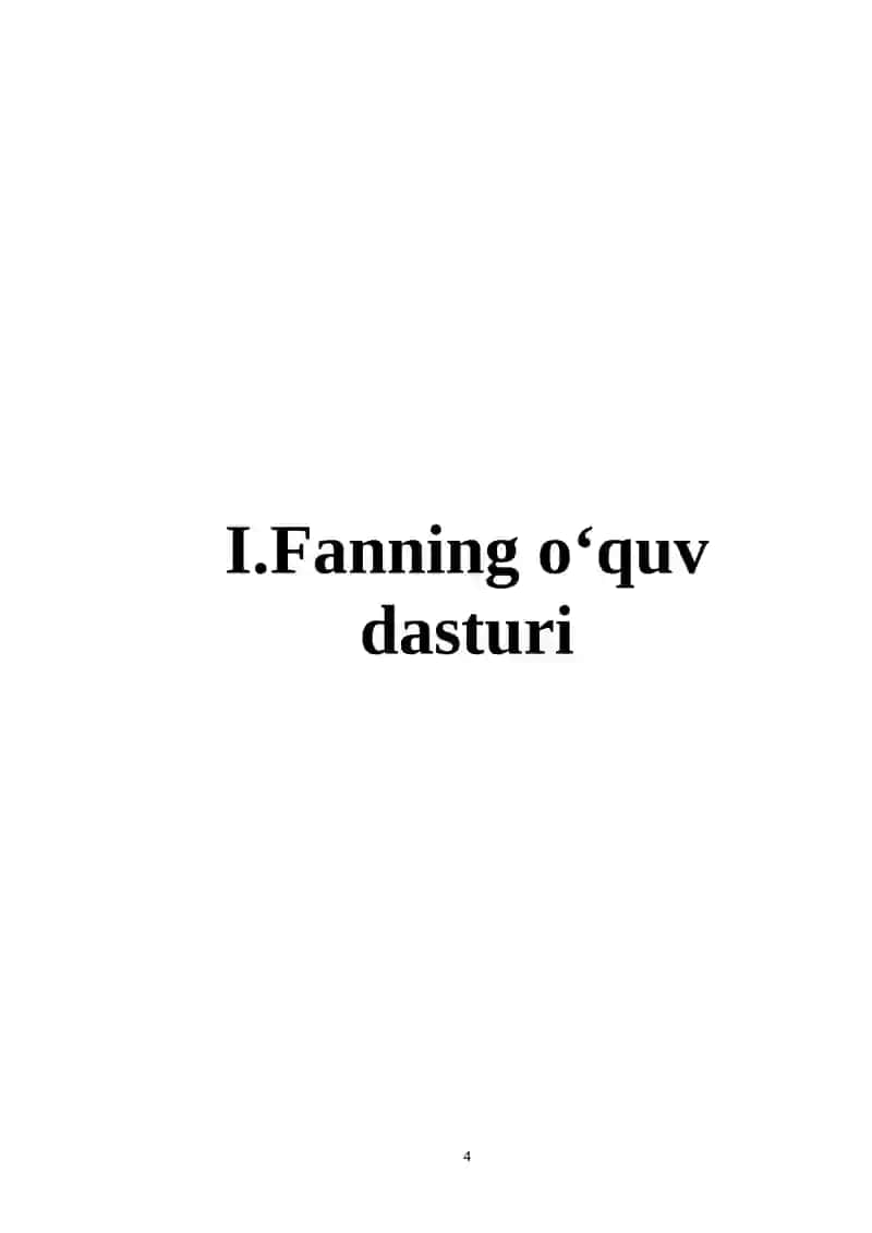 MUTAXASSISLIKGA KIRISH 4