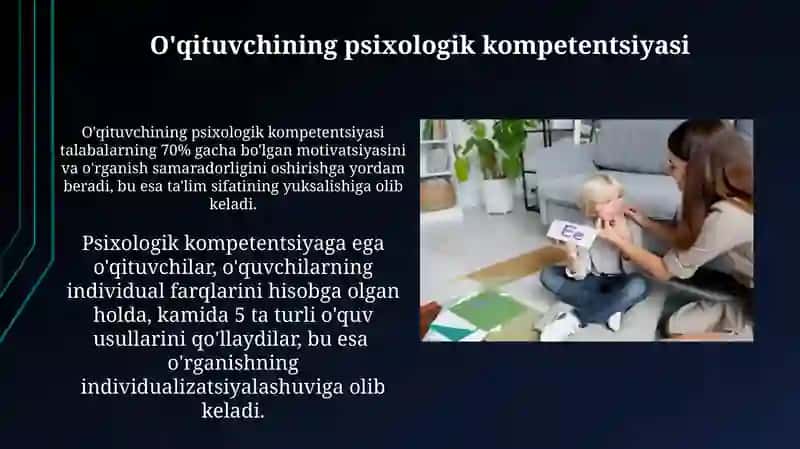 Pedagog faoliyatida psixologiyaning o‘rni 4