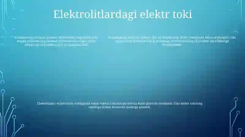 Elektrolitlar Elektr Toki.Faradey Qonunlari 4