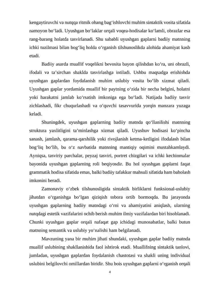 UYUSHGAN GAPNING BADIIY MATNDA QO‘LLANISHI 4