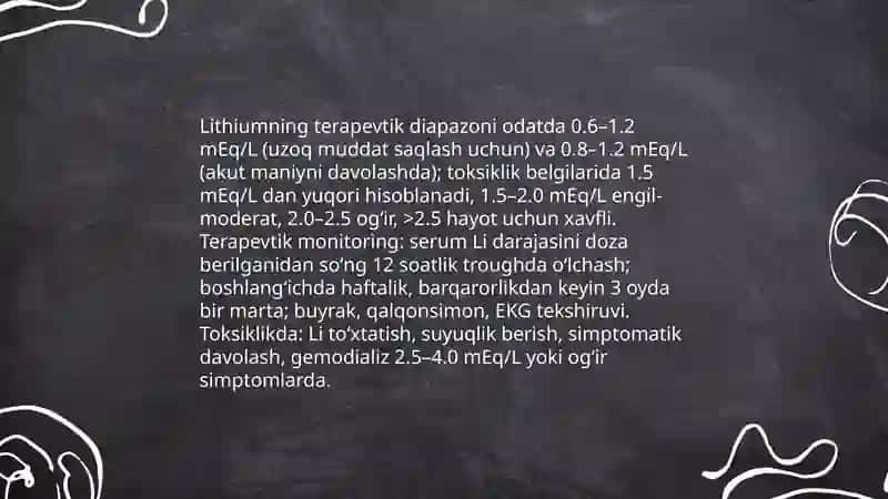 Li+; Na+; kationlarini tibbiyotda qo‘llanilishi va analitik reaksiyalari 4