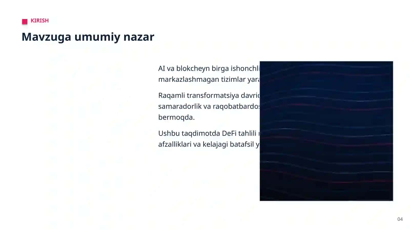 DeFi tahlili — amaliy joriy etish 4