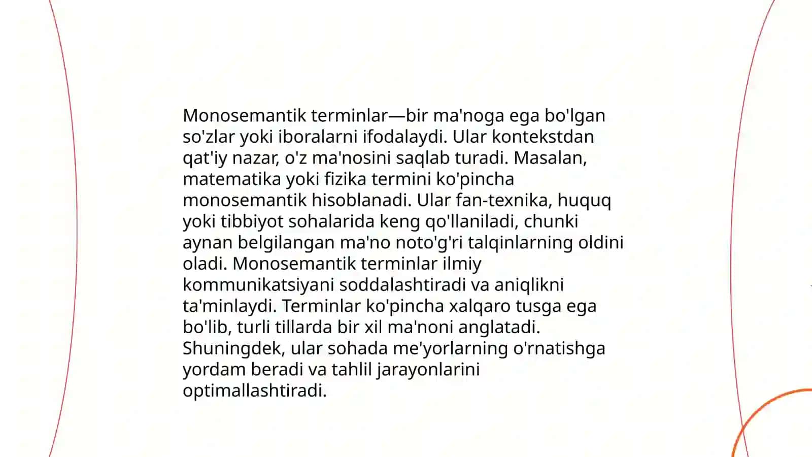 Terminlarning monosemantik harakteri 4