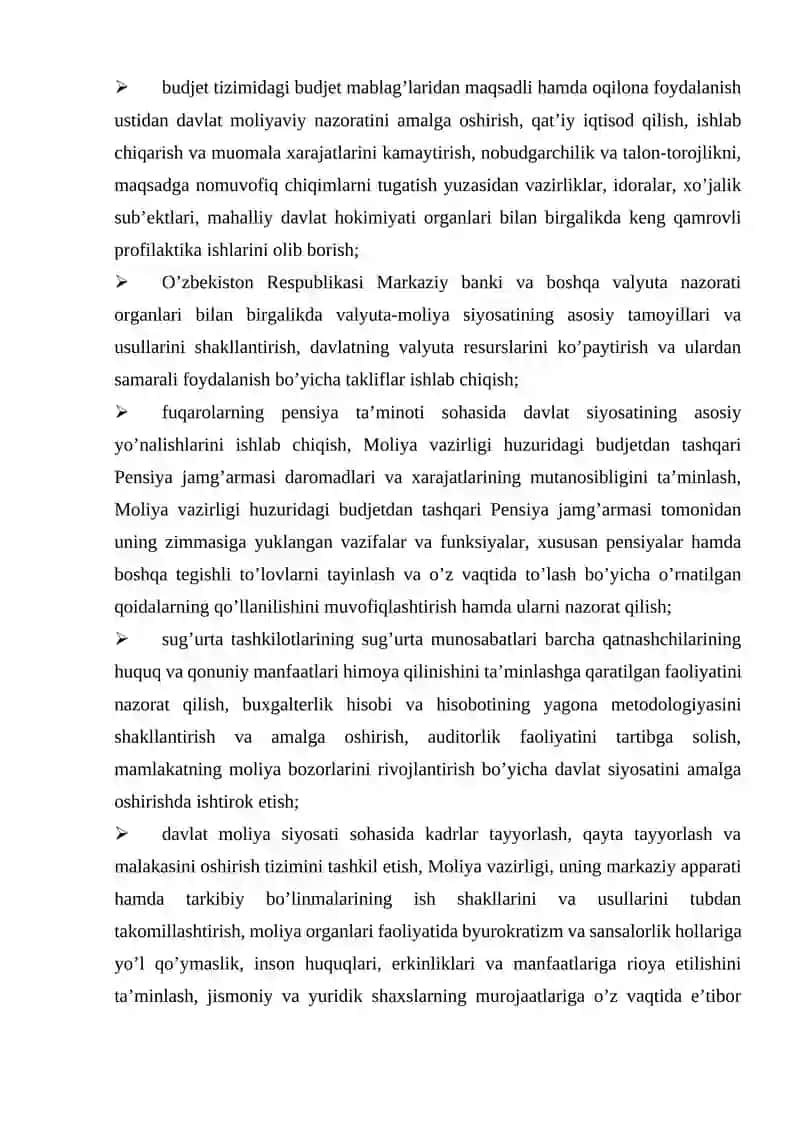 Moliya organlari tomonidan moliyaviy nazoratni amalga oshirilishi 4