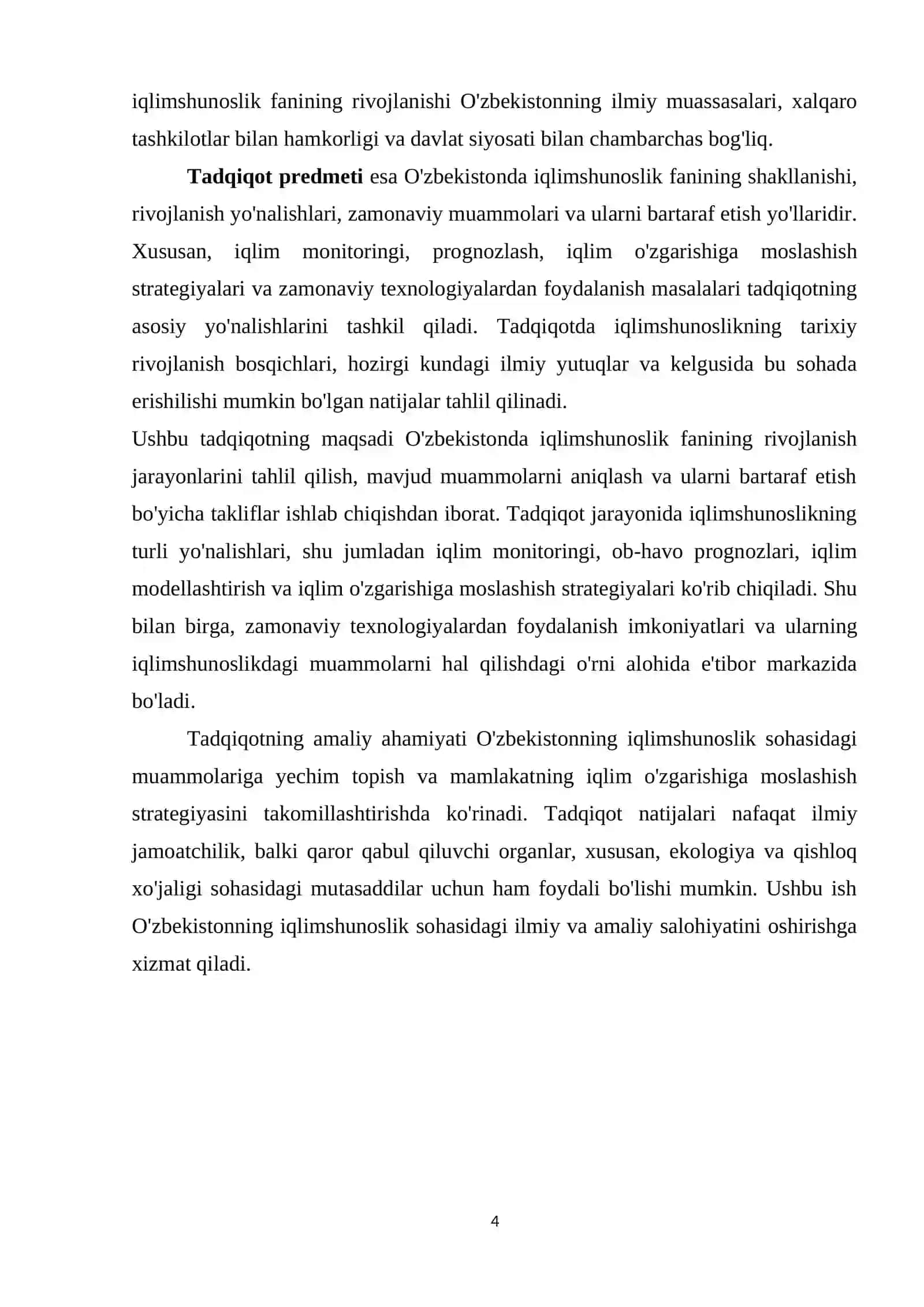 O'zbekistonda iqlimshunoslikning dolzarb muammolari 4