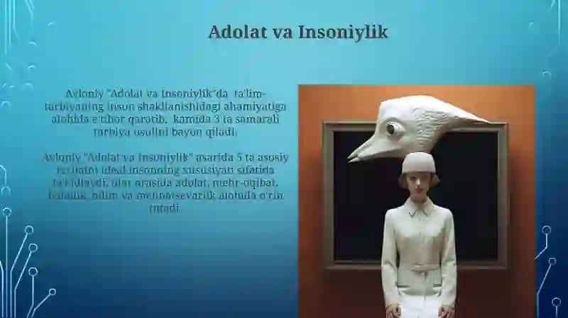 Avloniyning "Ta'lim va Tarbiya"da ideal inson tasavvurlari 4