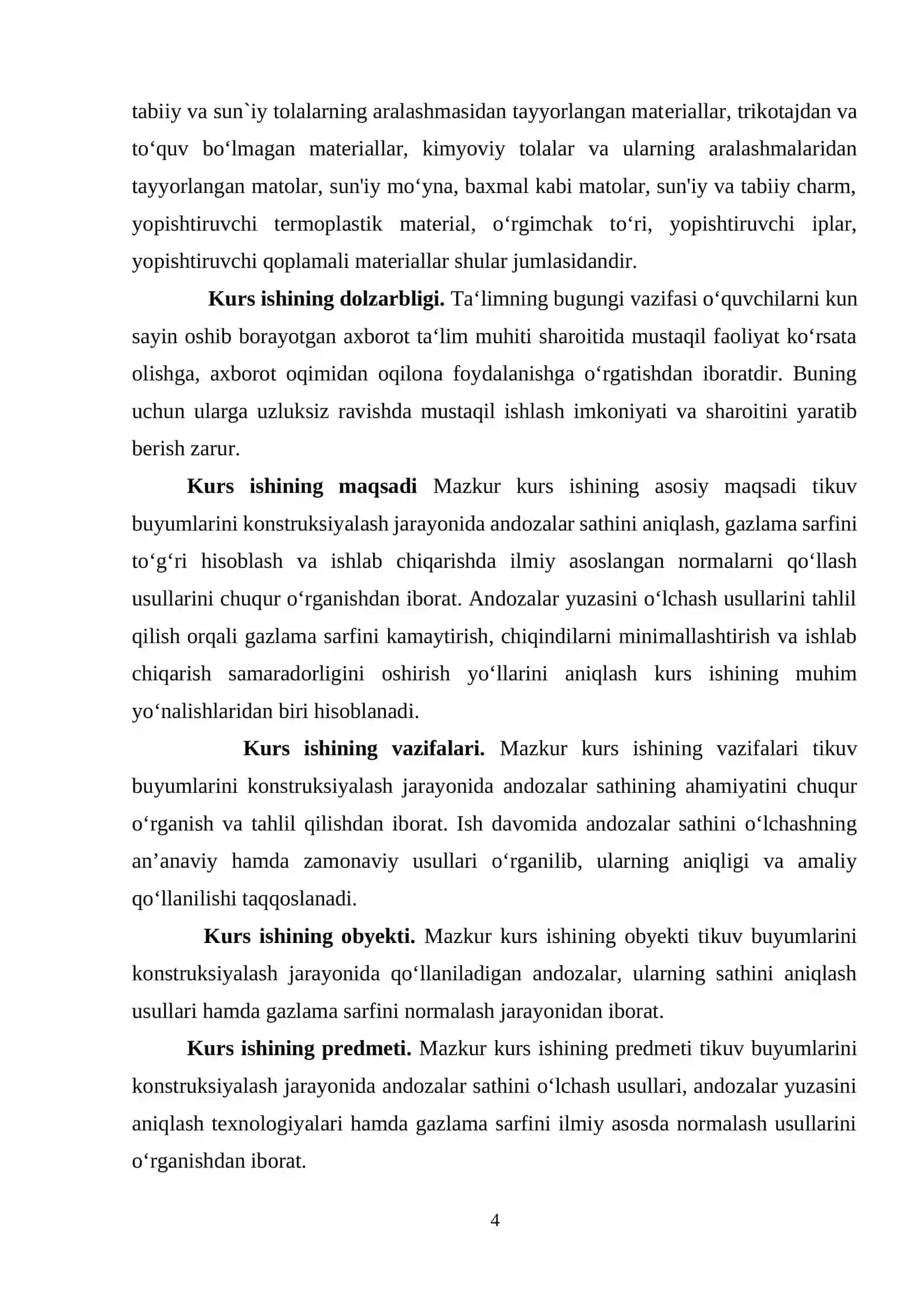Tikuv buyumlarini konstruksiyalash va modellashtirishning avtomatlashtirilgan tizimlari 4