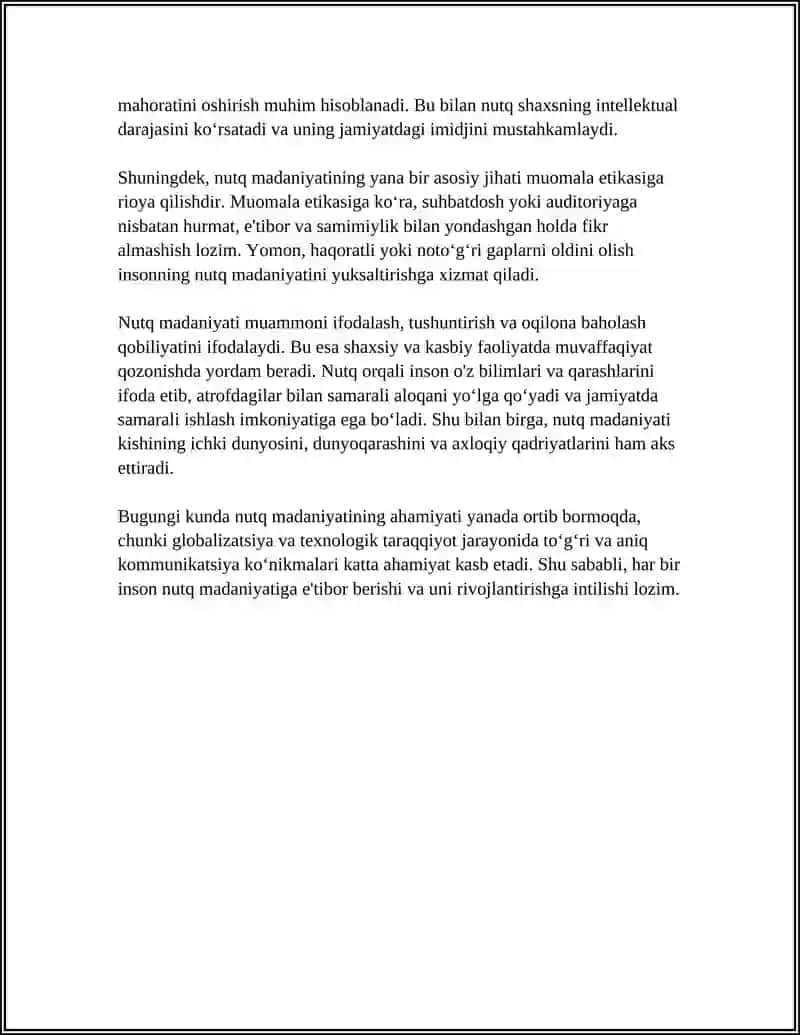 NUTQ MADANIYATINING OʻZIGA XOS XUSUSIYATLARI 4